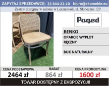 Paged - Benko krzesło, buk naturalny